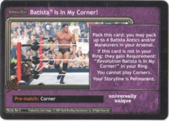 Batista Is In My Corner!